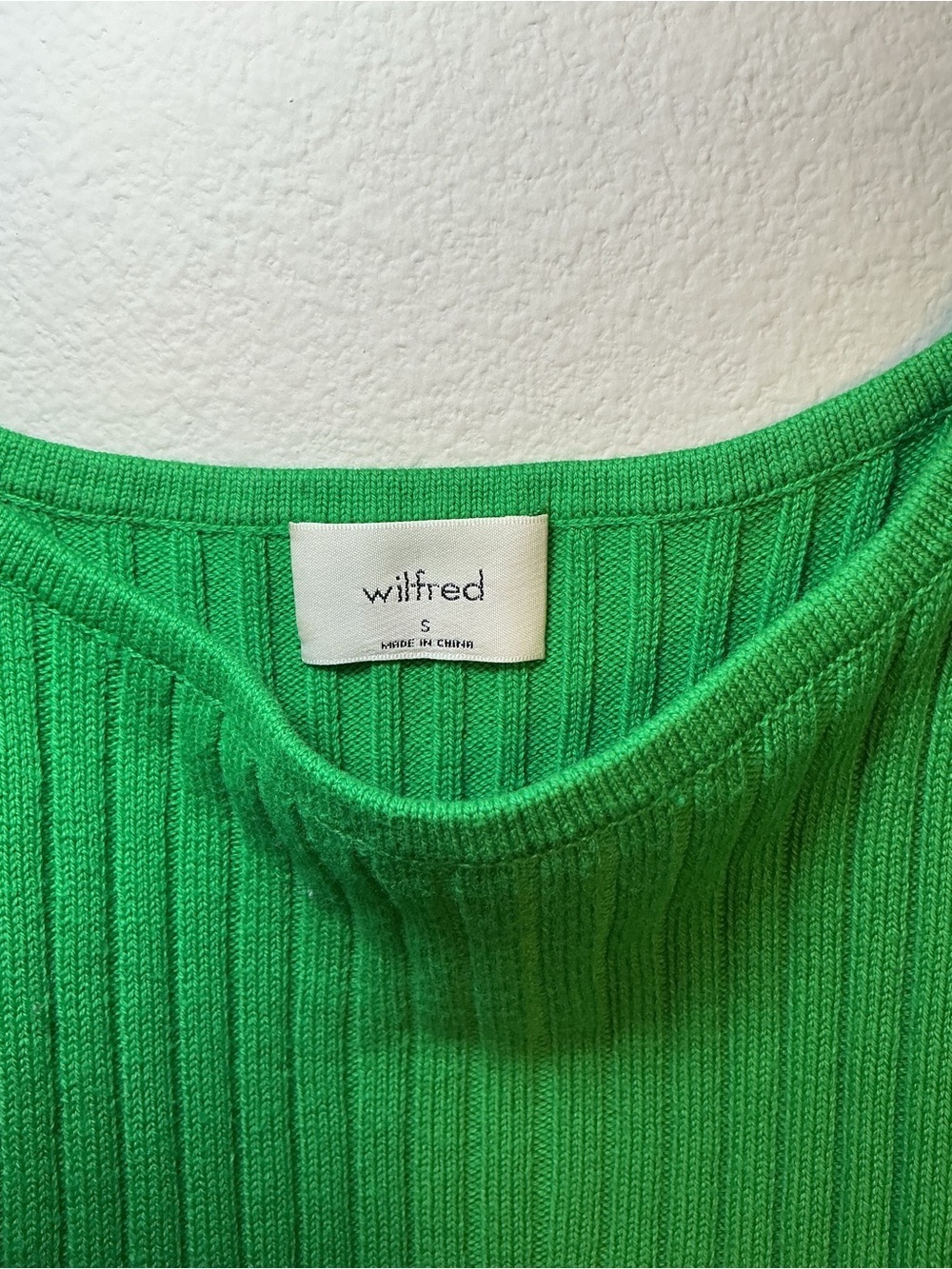 Wilfred Green Ribbed Crop Tank Top - Women - Picture 5 of 7